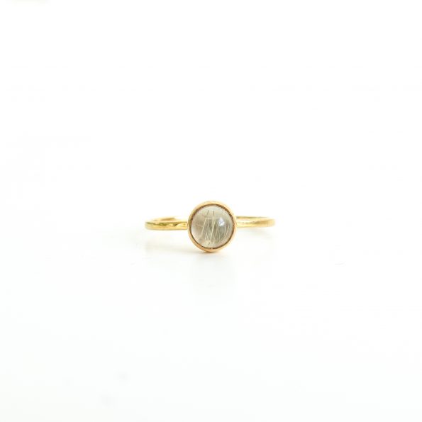 Gold Rutile quartz round