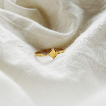 lia op goud ring sterling silver