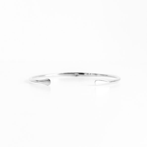 bangle bracelet sleek silver