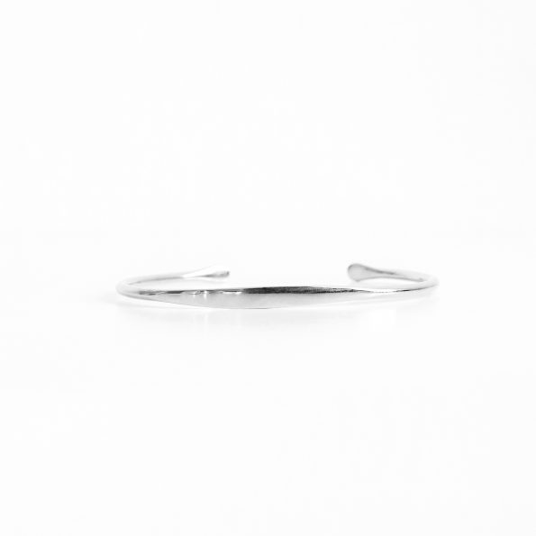 bangle sleek silver bracelet