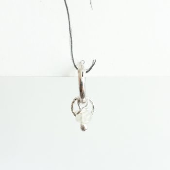 Moonstone pebble earring