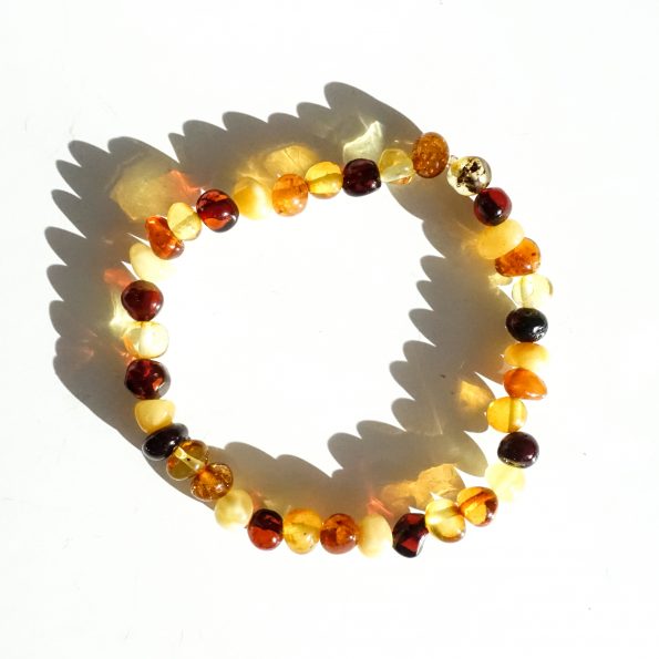 Natural Baltic Amber adult bracelet