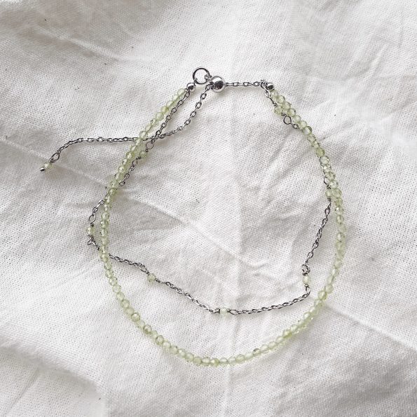 peridot gemstone sterling silver