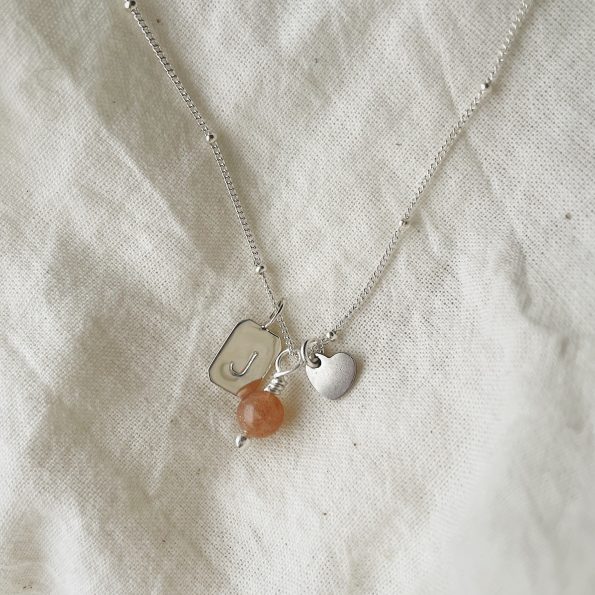 Peach Moonstone | New Moon Beginnings | Energy Stone Necklace