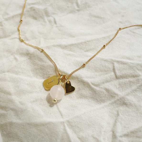 Forever heart gold plated necklace